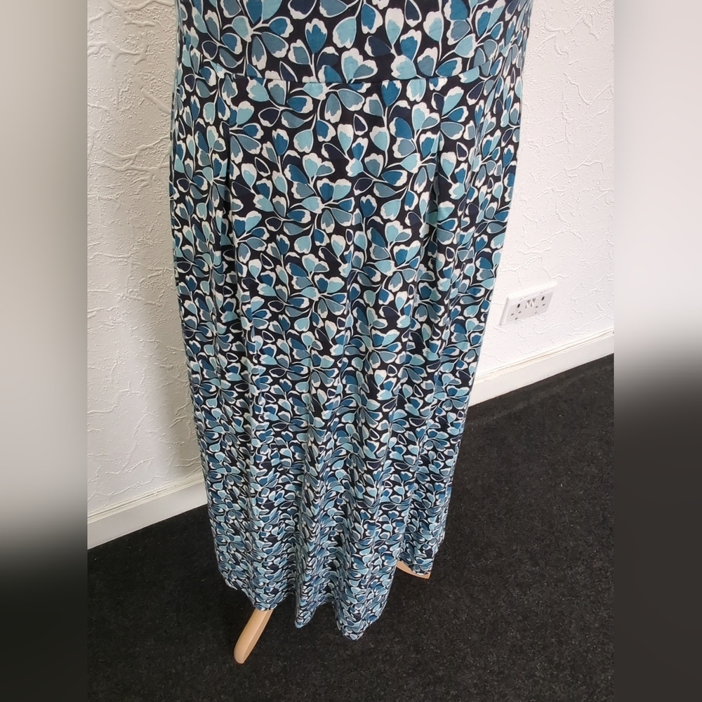 SEASALT Wild Bouquet Dress TEAL FLORAL Fit & Flare Size 12 (RRP £69.95 - Picture 3 of 8